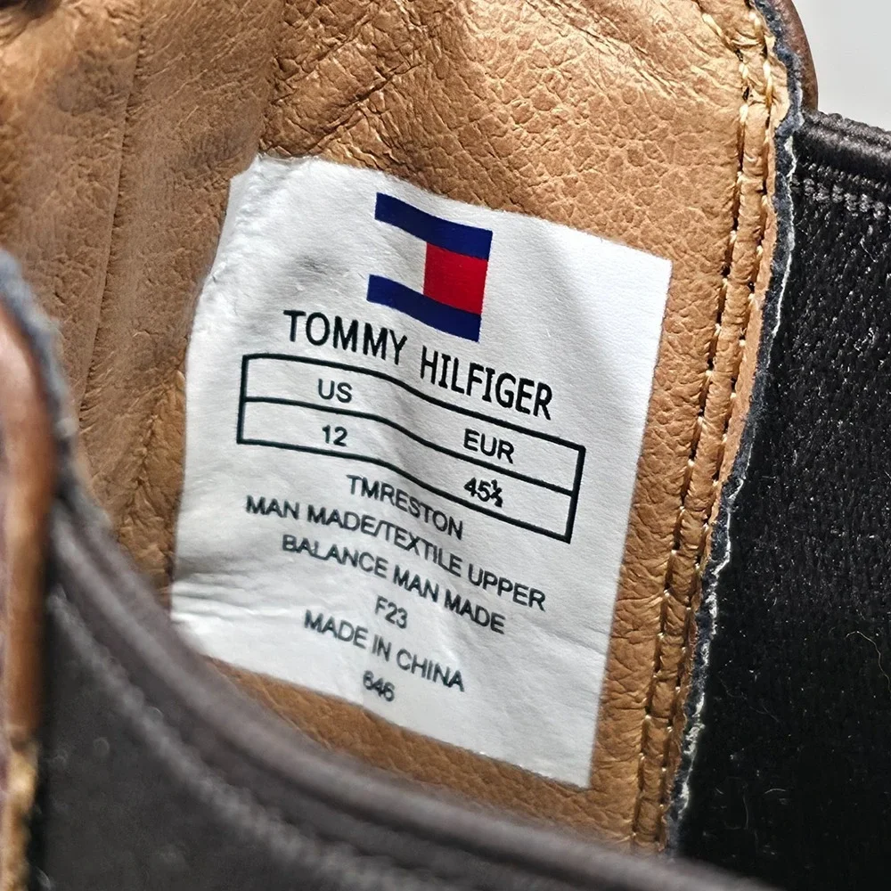 Tommy Hilfiger Men's Brown Risten Chelsea Boots Size 12